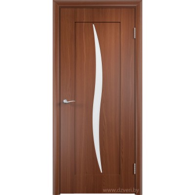 Дверь МДФ с покрытием ПВХ - Стефани ДО (остекленная)
