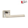 Дверная ручка Блейд (Vela) никель/хром
