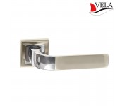 Дверная ручка Орион (Vela) никель/хром