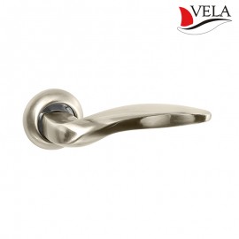 Дверная ручка Вита (Vela) никель/хром