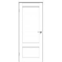 Дверь экошпон - L-16 (a-LaDoors) сатин белый